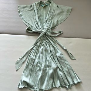 Marciano silk green dress xs